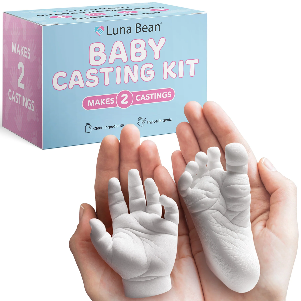 Baby Hand & Foot Casting Kit – Newborn Keepsake Gift