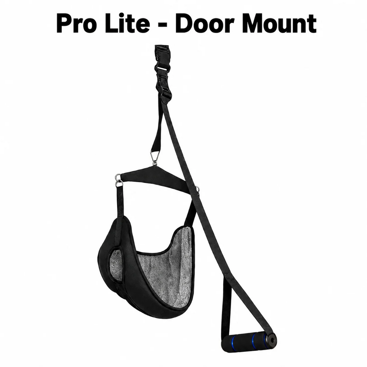 Adjustable Over-The-Door Neck Stretch Hammock with Pull Ring