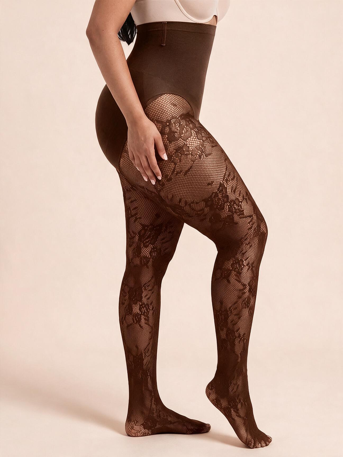 The Forma High-Waist Lace Sculpt Tights