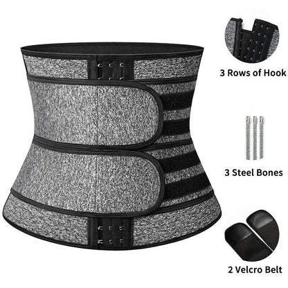 Men Zipper Adjustable Sweat Waist Trainer Cincher