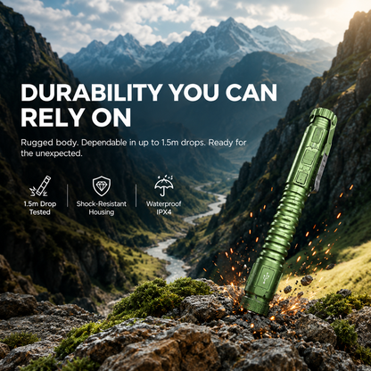 Compact Rechargeable EDC Flash Light | Cordless Rechargeable Light-Up Torch for Working & Emergency