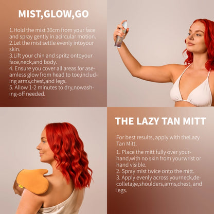 Organic Self-Tanning Mist for Body, Face and Hands