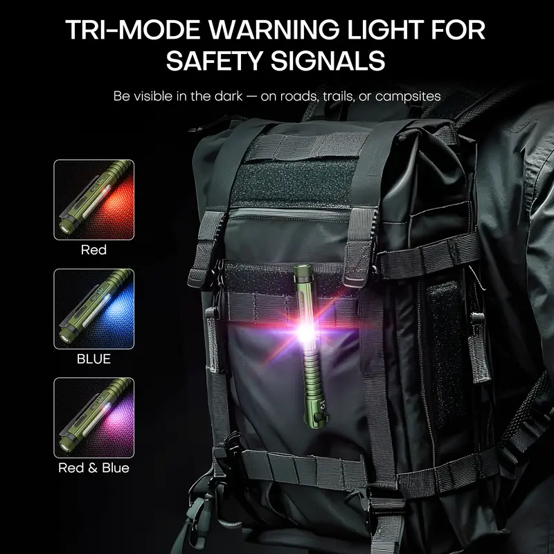 Compact Rechargeable EDC Flash Light | Cordless Rechargeable Light-Up Torch for Working & Emergency