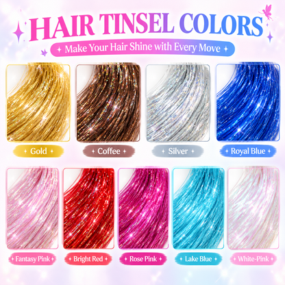Buy 1 Get 1 Free 🔥 Fairy Hair Metal Wire Set|6-Piece Clip-On Rainbow Hair Accessories