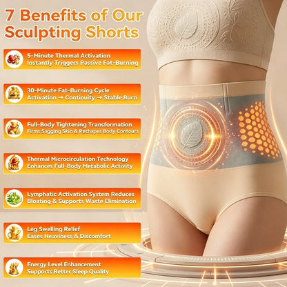 Moringa & Berberine 4-in-1 Micro-Particle Shaping & Fat Burning Shorts
