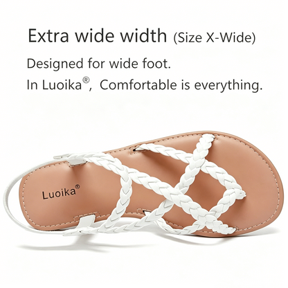 ✨Flip Flop Casual Strapy Sandals Slip on Summer Beach Shoes for Women
