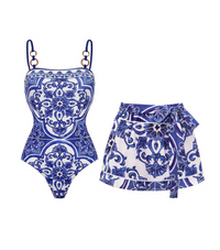 Swimsuit and shorts