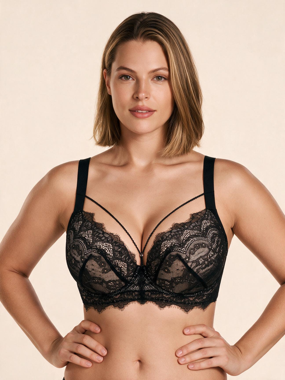 The Amara Lace Balconette Bra