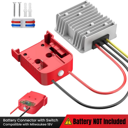 Upgraded Power Wheel Adapter for Milwaukee 18V Battery
