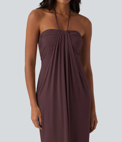 ✨Halter Tie Back Maxi Dress with Pockets