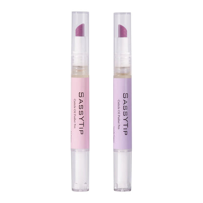 2-in-1 Ceramic  Cuticle Oil Pusher Pen