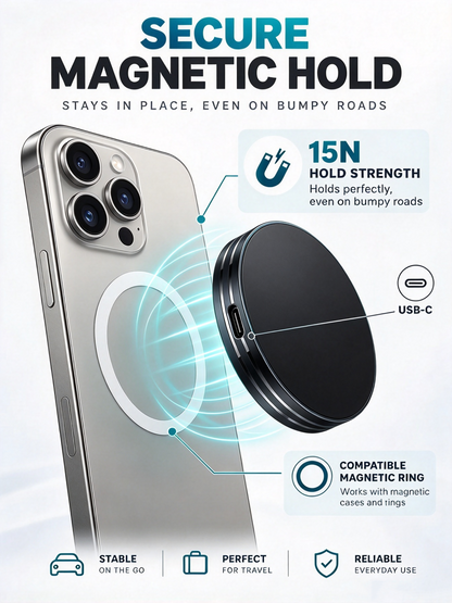 Magnetic Portable SSD – 4K External Storage Drive