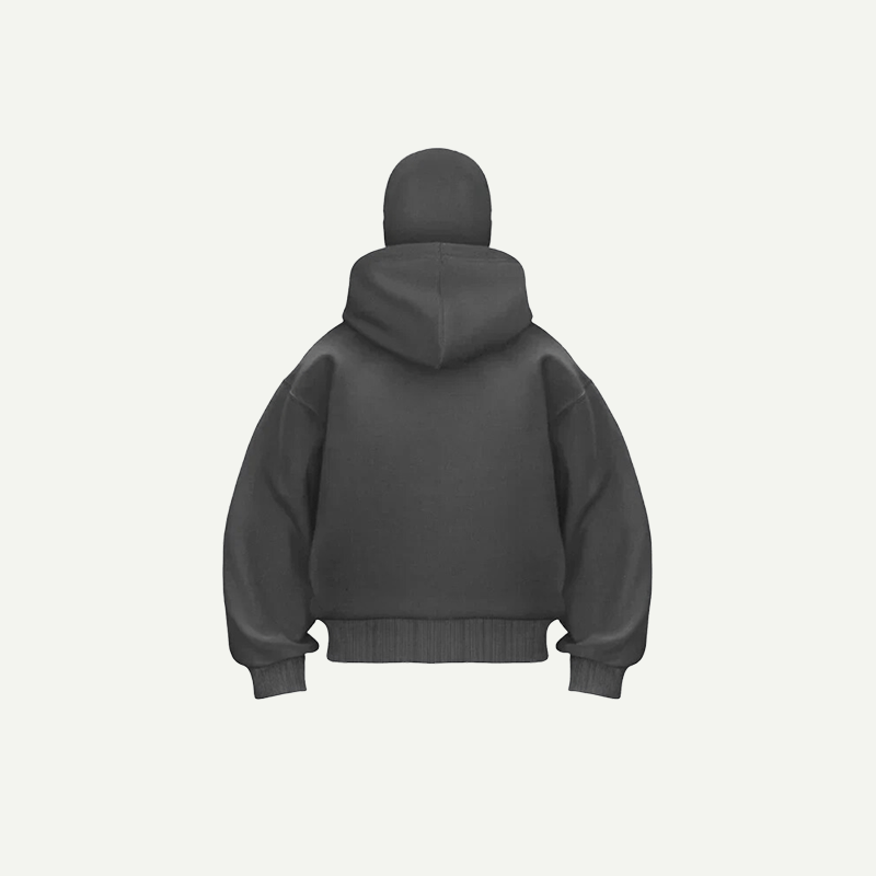 Double Hooded Zip Jacket Wind-resistant Winter Hoodies for Men