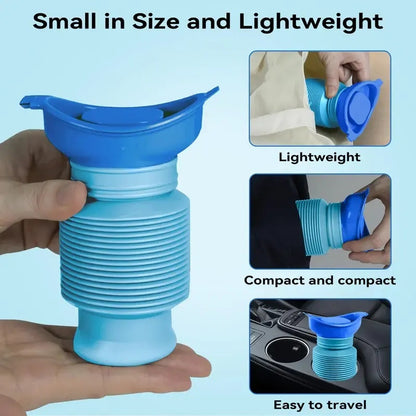 Portable Emergency Urinal – Leak-Proof, Collapsible & Spill-Proof for Travel