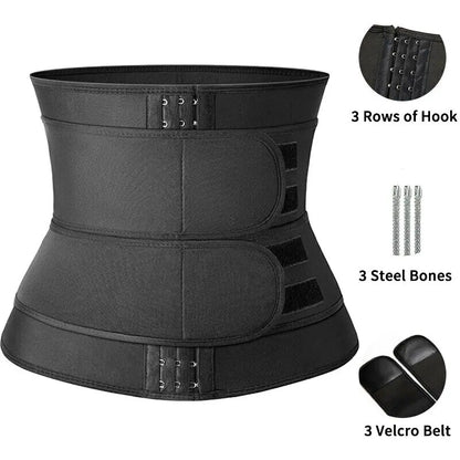 Men Zipper Adjustable Sweat Waist Trainer Cincher