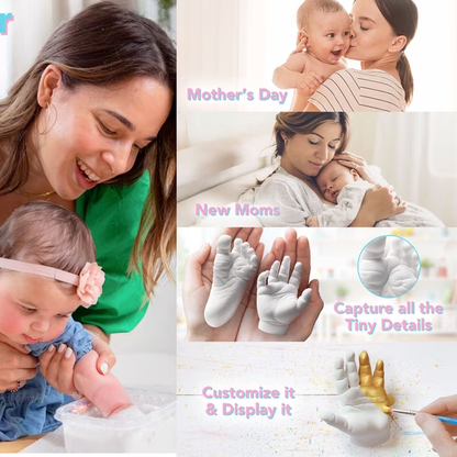 Baby Hand & Foot Casting Kit – Newborn Keepsake Gift