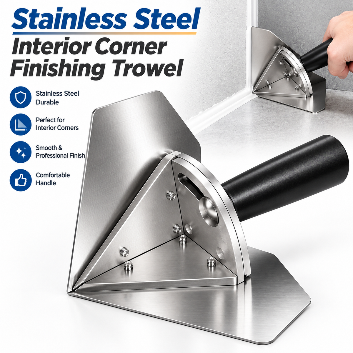 Stainless Steel Interior Corner Finishing Trowel