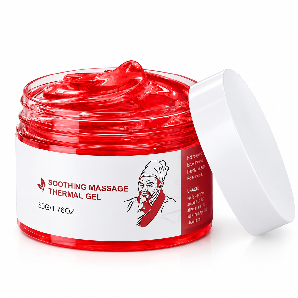 Deep Warming Massage Gel - Natural Herbal Wellness Therapy Solution with Menthol