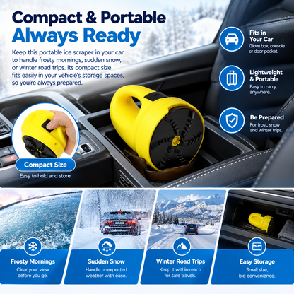 Electric Windshield Ice Scraper – USB Rechargeable Snow Remover