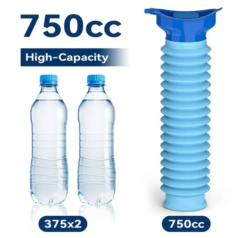 Portable Emergency Urinal – Leak-Proof, Collapsible & Spill-Proof for Travel