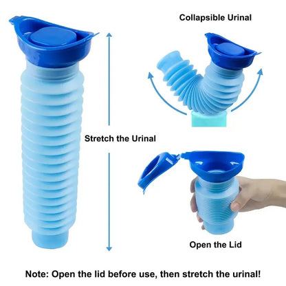 Portable Emergency Urinal – Leak-Proof, Collapsible & Spill-Proof for Travel