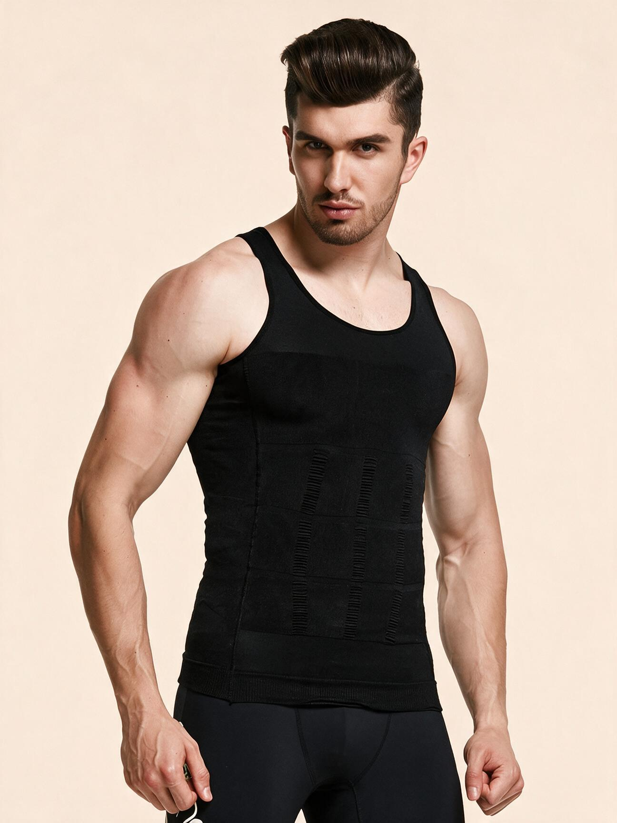 Men's Fitted Compression Body Shaper Tank Top
