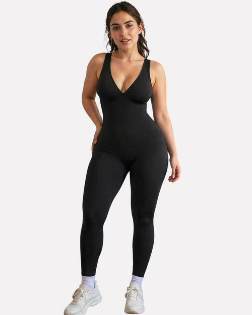 Deep V Sculpting Shapewear Bodysuit – Smooth, Lift & Shape Effortlessly