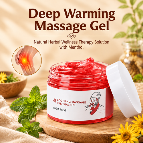 Deep Warming Massage Gel - Natural Herbal Wellness Therapy Solution with Menthol