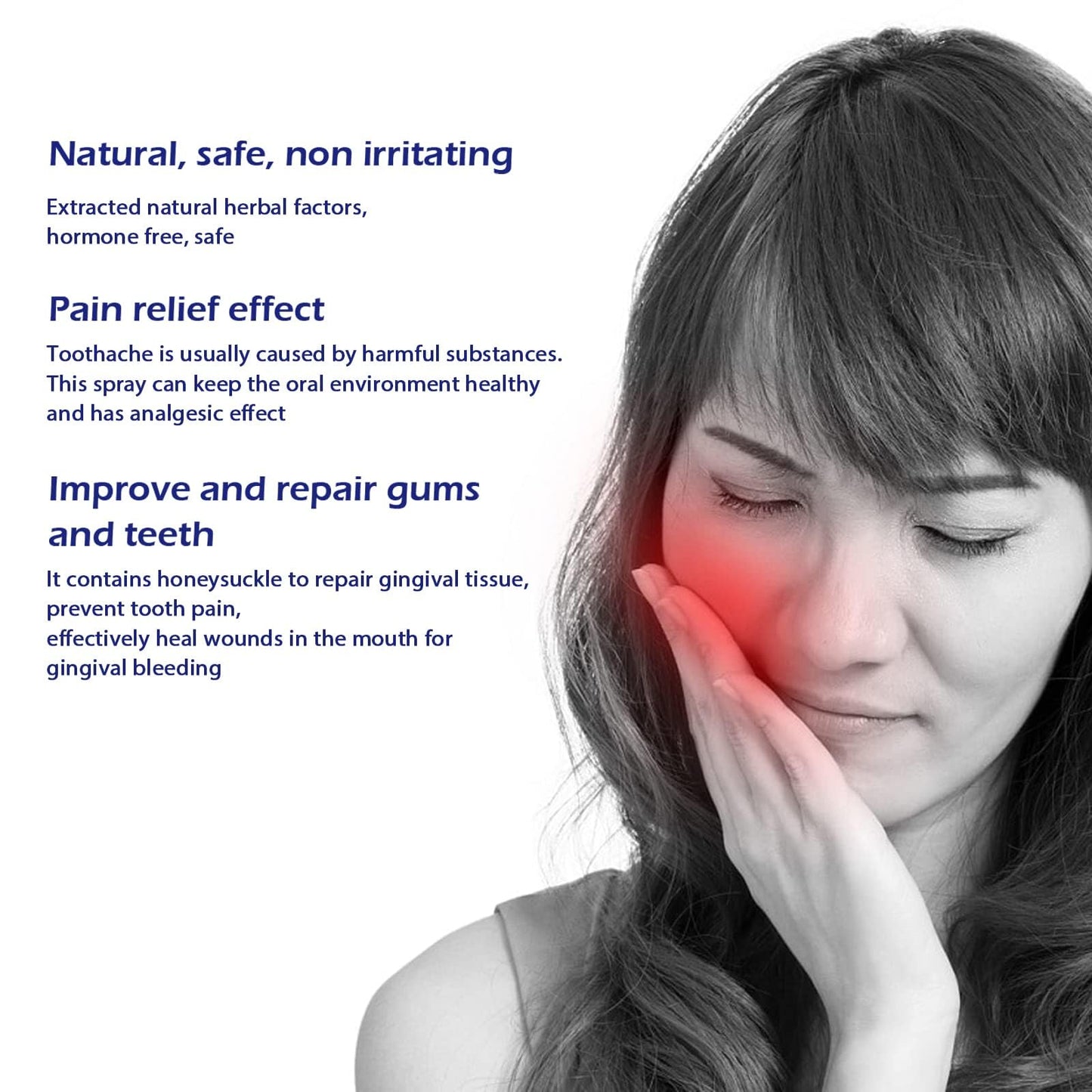 Fast-Acting Tooth Discomfort Relief Spray for Gums & Wisdom Tooth Pressure