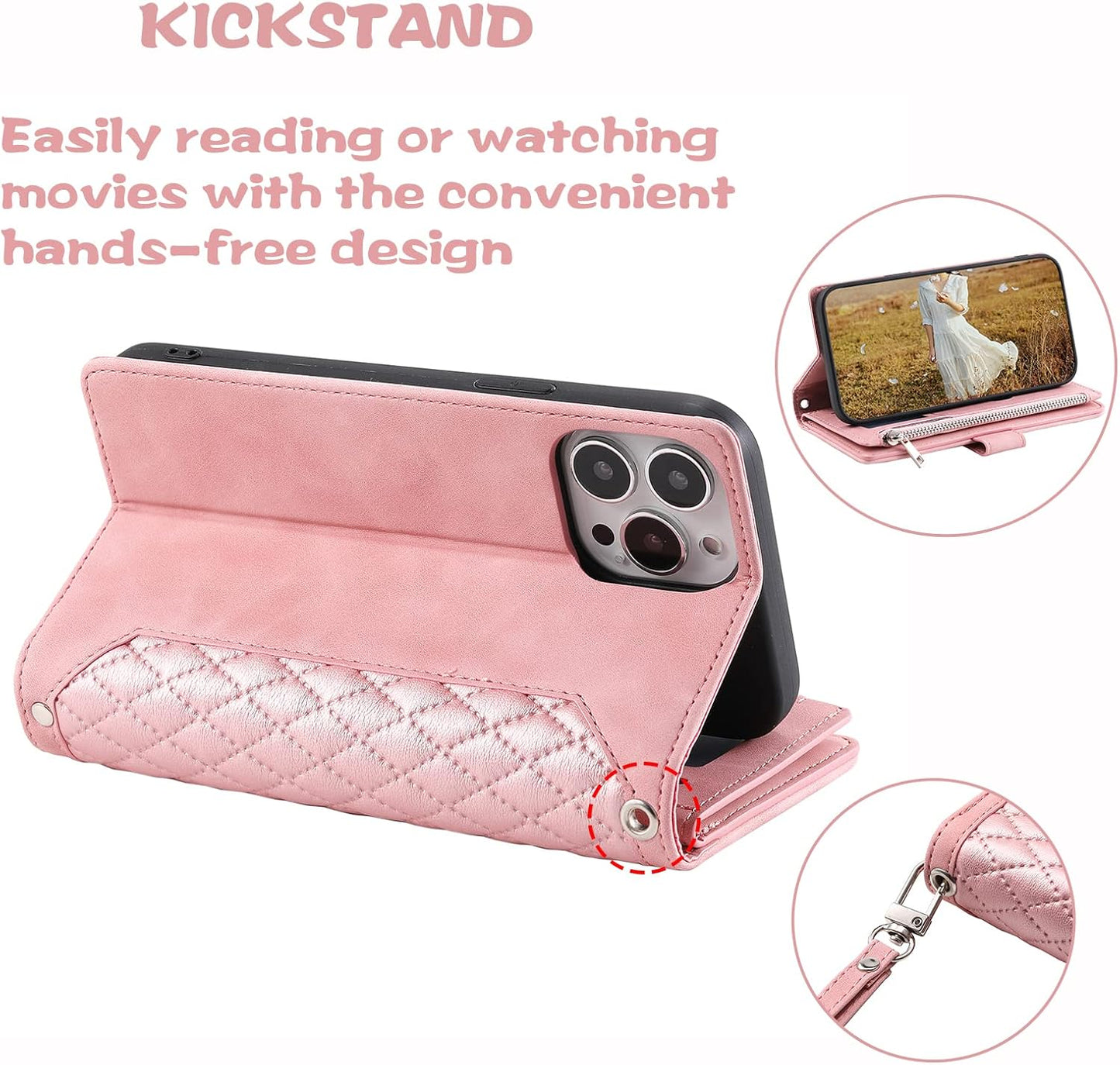 Magnetic Closure Flip Handbag Zipper Purse Shell for Women
