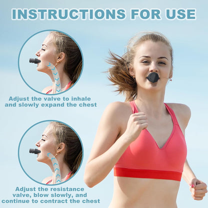 Portable Adjustable Resistance Breathing Trainer