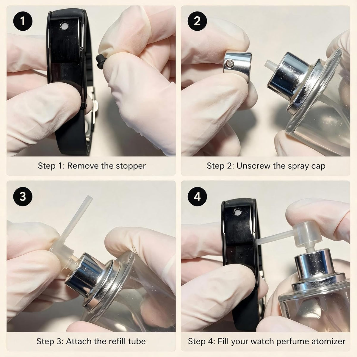 Refillable Perfume Bracelet – Wearable Cologne Atomizer for Men & Women