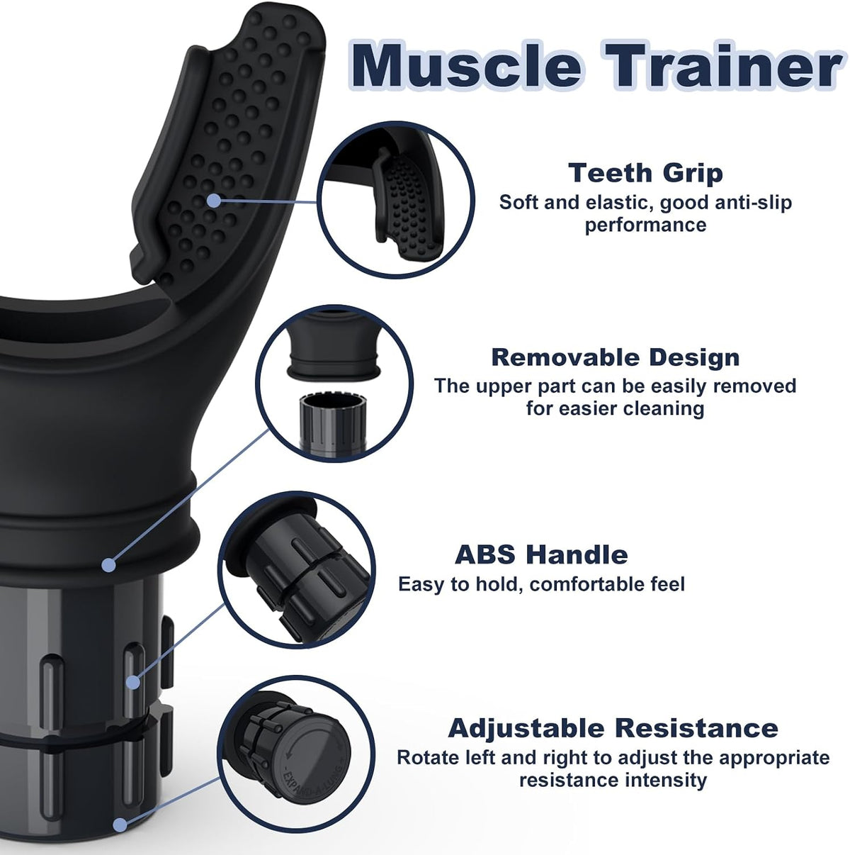 Portable Adjustable Resistance Breathing Trainer