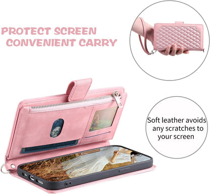 Magnetic Closure Flip Handbag Zipper Purse Shell for Women
