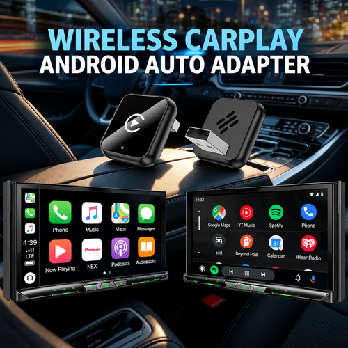 2-in-1 Wireless CarPlay Adapter|Convert Wired to Wireless for Factory Cars