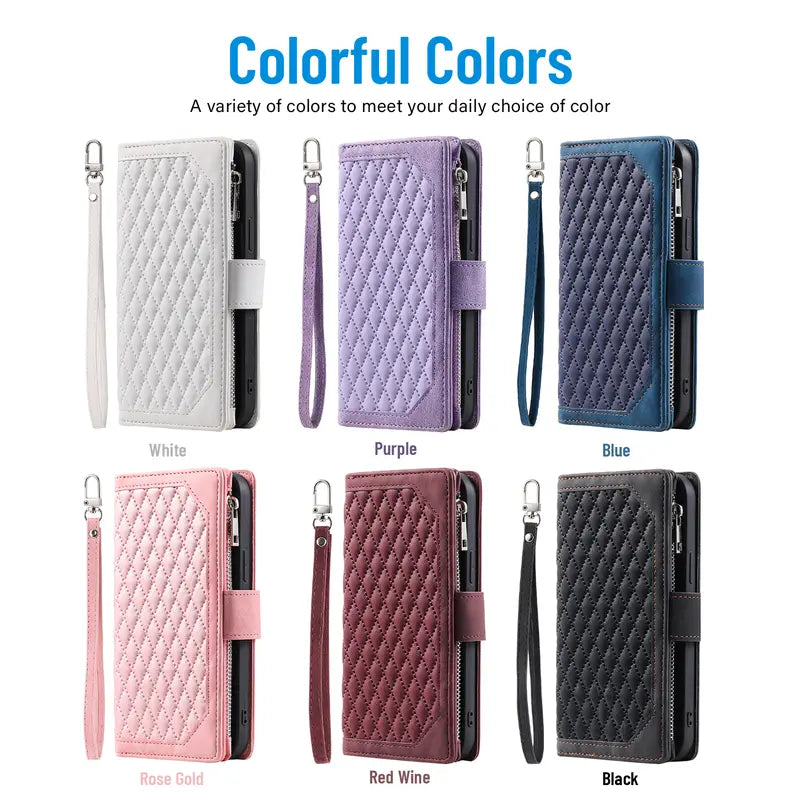 Magnetic Closure Flip Handbag Zipper Purse Shell for Women