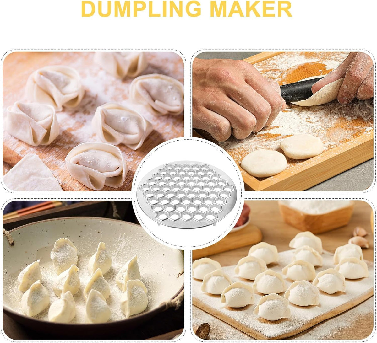 37-Hole Dumpling Mold – Quick Batch Making Tool