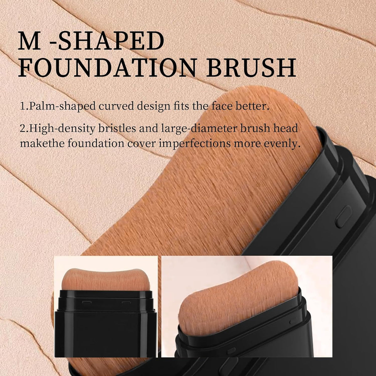 Dual-Ended Foundation Stick with 6 Concealer Shades & Blending Brush