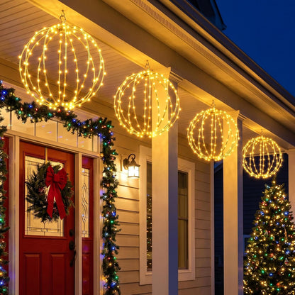 8-Inch Battery Operated Hanging Globe Fairy Lights with 8 Modes