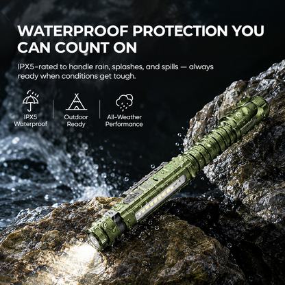 Compact Rechargeable EDC Flash Light | Cordless Rechargeable Light-Up Torch for Working & Emergency