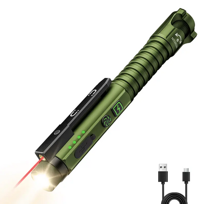 Compact Rechargeable EDC Flash Light | Cordless Rechargeable Light-Up Torch for Working & Emergency