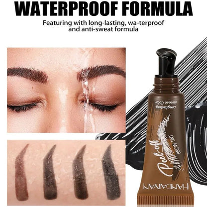 Women's 2-Piece Eyebrow Tint Set – 5-Color Waterproof & Long-Lasting Brow Gel