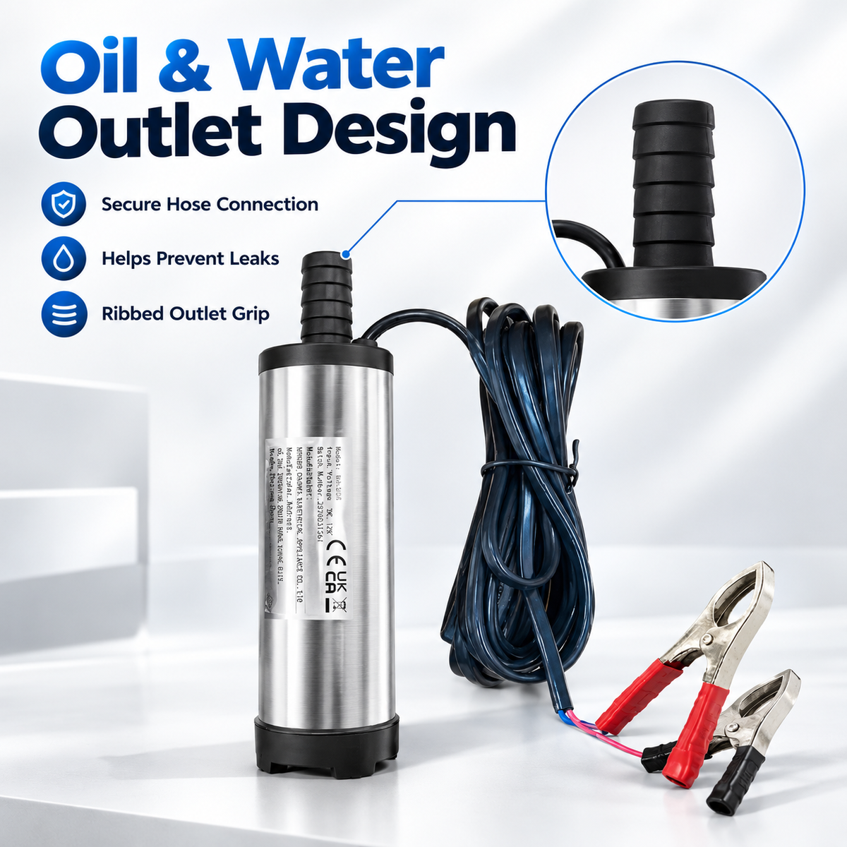 Portable 12V DC Submersible Fuel Transfer Pump