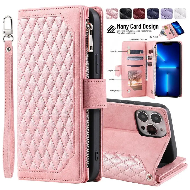 Magnetic Closure Flip Handbag Zipper Purse Shell for Women