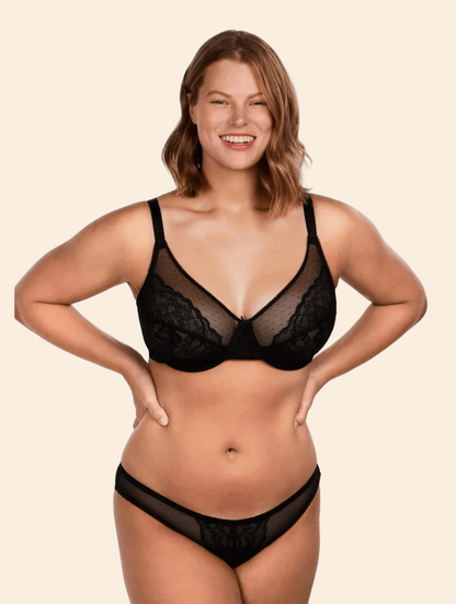 Enchante Unlined Non-padded Lace Underwire Bra
