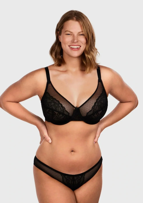 Enchante Unlined Non-padded Lace Underwire Bra