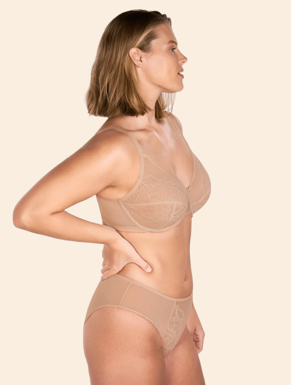 Enchante Unlined Non-padded Lace Underwire Bra