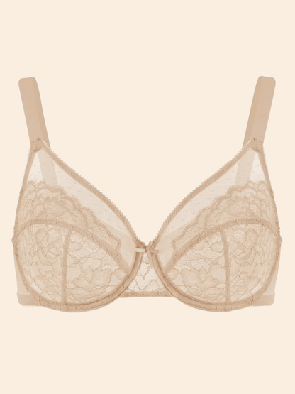 Enchante Unlined Non-padded Lace Underwire Bra