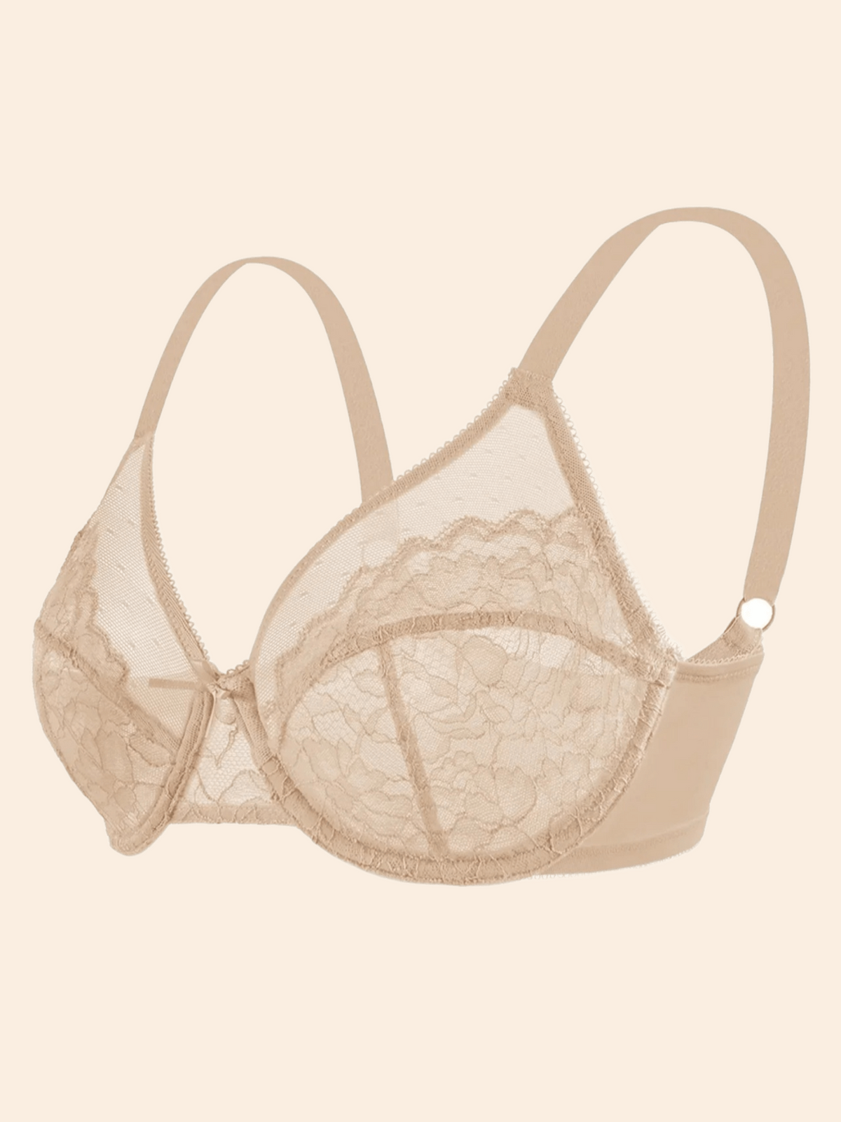 Enchante Unlined Non-padded Lace Underwire Bra