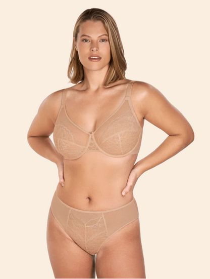 Enchante Unlined Non-padded Lace Underwire Bra